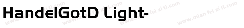 HandelGotD Light字体转换